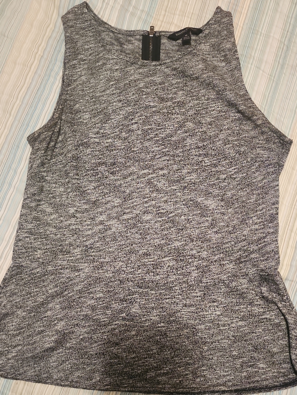 Banana Republic Grey Marled Sleeveless Tank